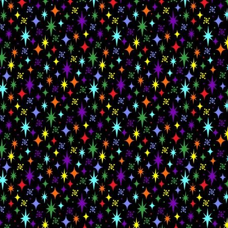 Retro road trip stars 3621 006 multi on black