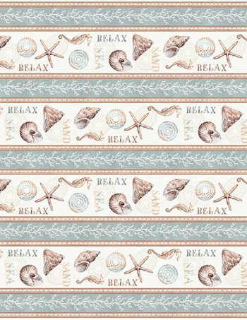 Sand and Sea Border Stripe 86400 Cream