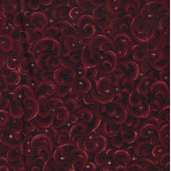 Santas Coming Merry Swirls Red 00503 10