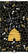 Save the Bees 24 inch Beehive Panel C8121 Black