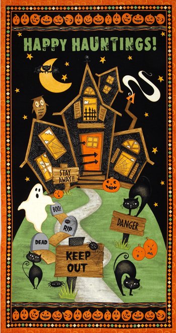 Scaredy Cats Panel 67507 Black