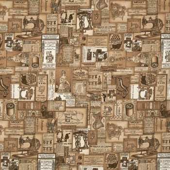 Seams Like Old Times Sewing Labels 1616 Tan