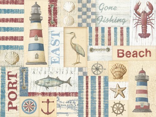 Seaside Motifs 24653 X Cream coastal