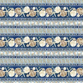 Seaside Serenity Sea Life Border Stripe 2019 Med Blue
