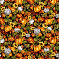 Seeds of Gratitude Black Multi Pumpkins Harvest 7698S-99