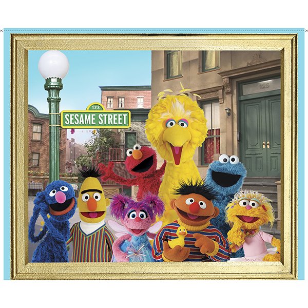 Sesame Street Character 36" Panel Cotton Fabric Panel 27535 X Multi
