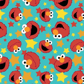 Sesame Street Elmo and Stars 27541 -Q  Teal