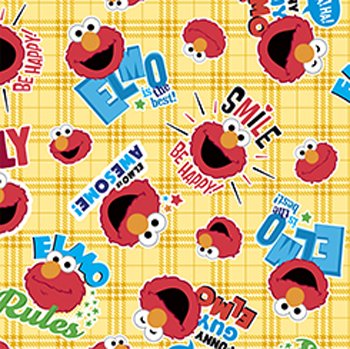 Sesame Street Happy Elmo 27914 -S Yellow