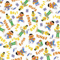 Sesame Street Tossed Ernie Bert 27911 -Z  White