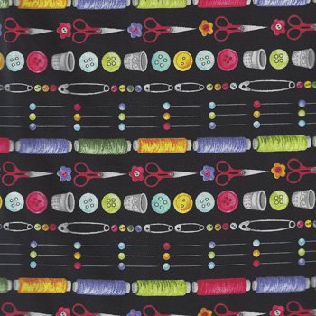 Sew Be It! Border Stripe 5967-99 Black