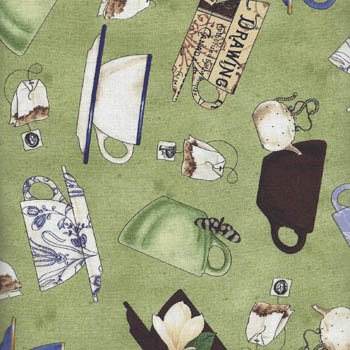 Short and Stout teacups 22419 E H Green