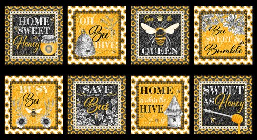 Show Me The Honey Blocks Panel 1337 44 Black