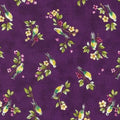 Skylark Bird on Floral Purple 21093 Purp1