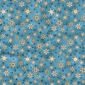 Snow Buddies Snowflakes on  Blue 2660 0150