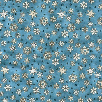Snow Buddies Snowflakes on  Blue 2660 0150