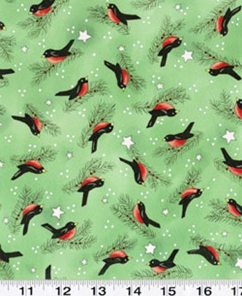 Snow Flurries Birds Y0488-24 Olive