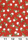 Snow Flurries Holly Y0489-4 Red