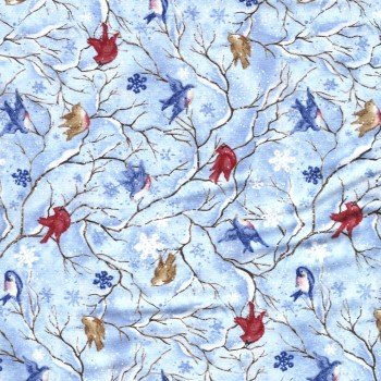 Snow Show Snow Birds on Blue 03205 55