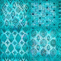 Soiree Patchwork 28660 Q Teal