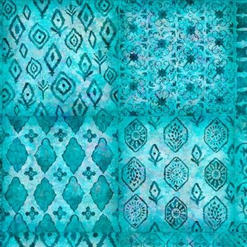 Soiree Patchwork 28660 Q Teal