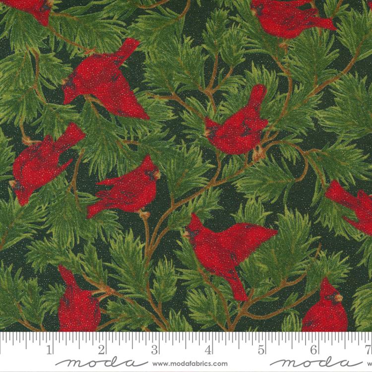 Sparkle Shine Glitter Cardinal Evergreen 33601 13GL Moda Metallic