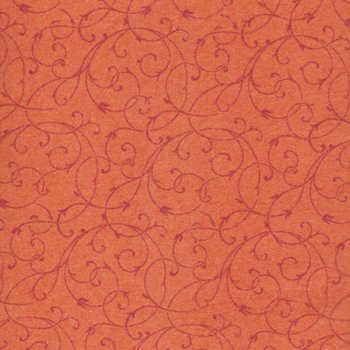Spice Market Flannel Scrolls 8637 7 Orange