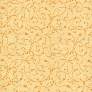 Spice Market Flannel Scrolls 8637 9 Yellow