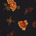 Spice Market Flannel Tossed Floral 8635 8 Black