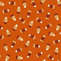 Spooky Night  Damask Candy Corn 5721 33 Orange