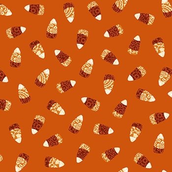 Spooky Night  Damask Candy Corn 5721 33 Orange