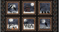 Spooky Night Panel 5728 93 Black Orange
