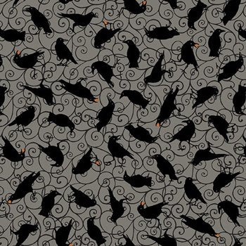Spooky Night Tossed Crows 5722 91 Gray