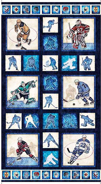 Sports Face Off Hockey Panel 26343 N Navy