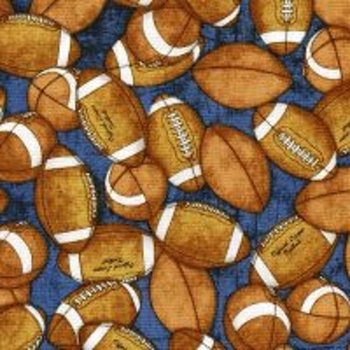 Sports GridIron Footballs 26177 W Blue
