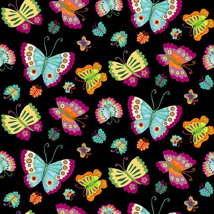Spring Awakens Butterflies 1511 99 Black