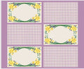 Spring Daffodils Placemats 2 35.5in x 43.5in Placemat Panel PD13926R