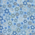 Star of David Tossed Metallic 2735 Blue