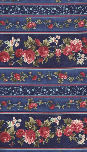 Stella Roses Border Stripe 33766 2 navy