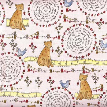 Stitches 5171 22 Pink Cat and sewing