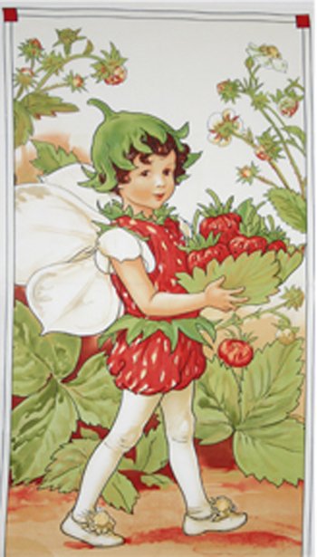 Strawberry Fairy large Panel DC4278 Mult D