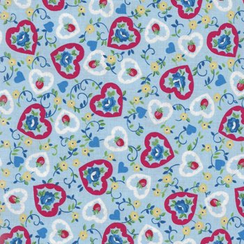 Strawberry Picnic 31967-1 Light Blue
