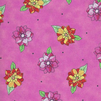 Summer garden floral 22255 Raspberry