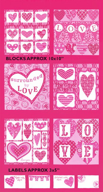 Surrounded by Love Panel 19650 11 RED