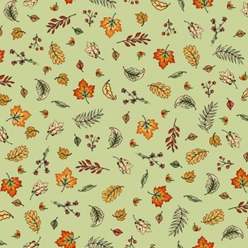 Sweater Weather Blowing Leaves MAS10035 G Green