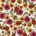 Sweater Weather Flowers MAS10031 E Cream