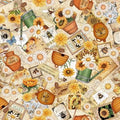 Sweet As Honey Bee And Garden Collage 29442 O Orange