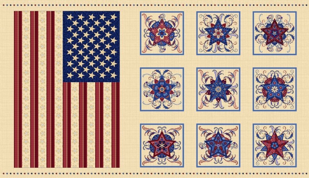 Sweet Land of Liberty Flag Panel 7866 44