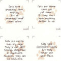 Talking Quilts Mini Cat quotes 15 squares 3 1/2