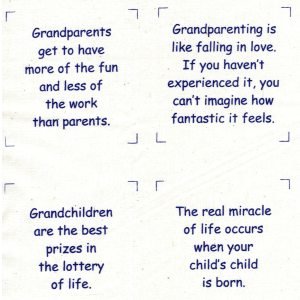 Talking Quilts Mini Grandchildren quotes  3 1/2