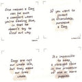 Talking Quilts Mini Puppydog Quotes15 squares 3 1/2
